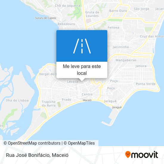 Rua José Bonifácio mapa