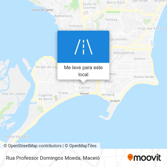 Rua Professor Domingos Moeda mapa
