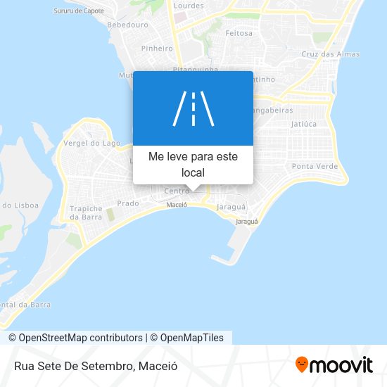 Rua Sete De Setembro mapa