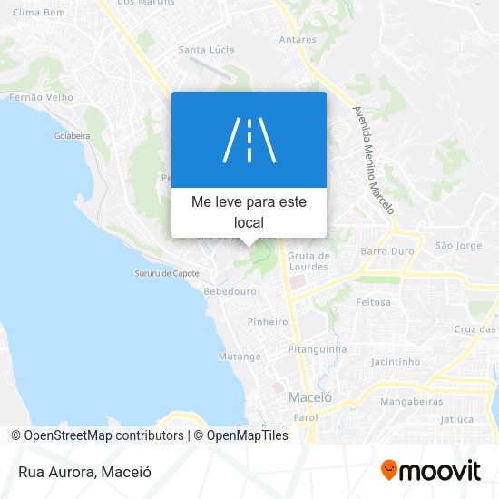 Rua Aurora mapa