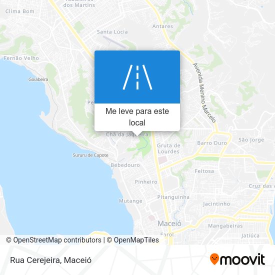 Rua Cerejeira mapa