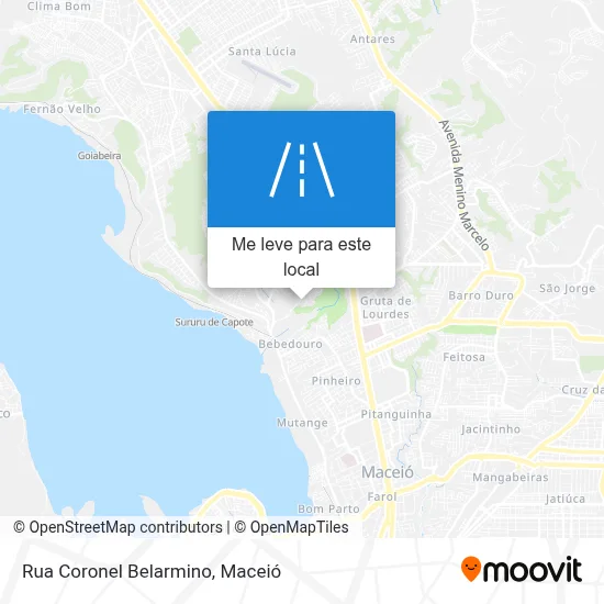 Rua Coronel Belarmino mapa