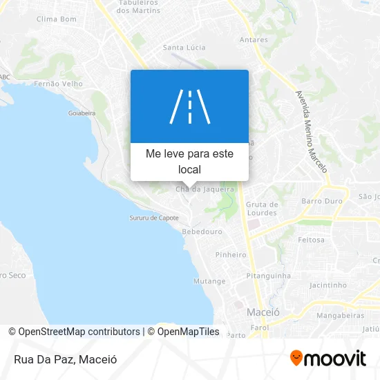 Rua Da Paz mapa