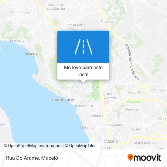 Rua Do Arame mapa