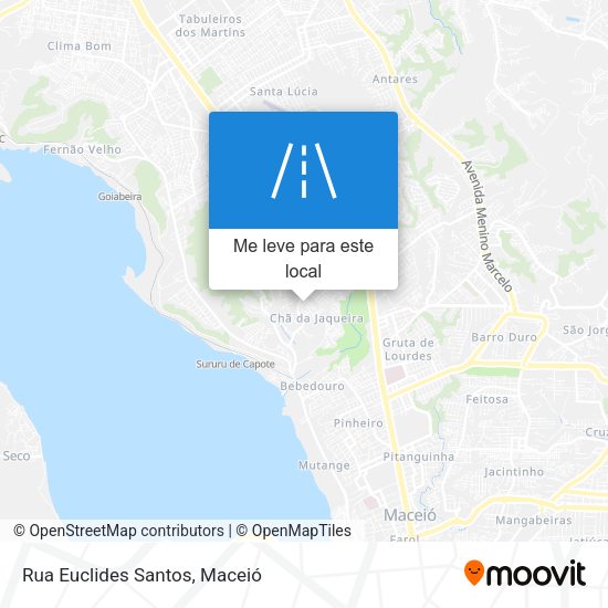 Rua Euclides Santos mapa