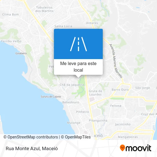 Rua Monte Azul mapa