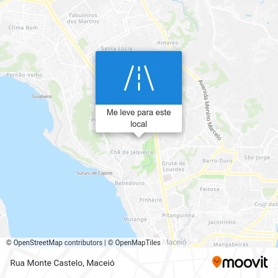 Rua Monte Castelo mapa