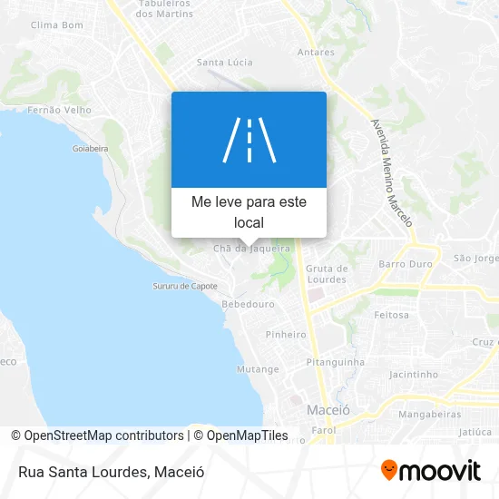 Rua Santa Lourdes mapa