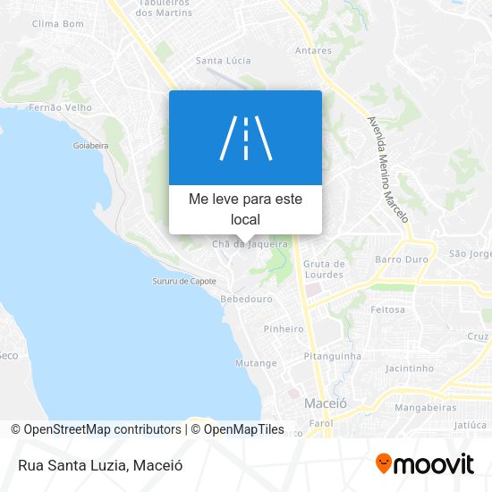 Rua Santa Luzia mapa