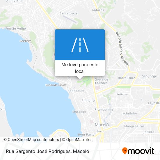 Rua Sargento José Rodrigues mapa