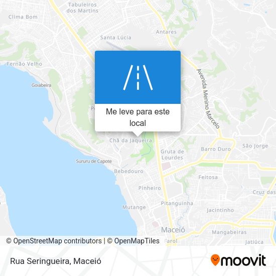 Rua Seringueira mapa