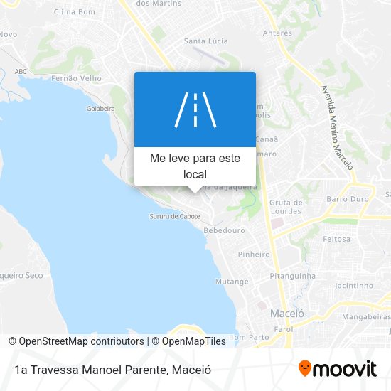 1a Travessa Manoel Parente mapa