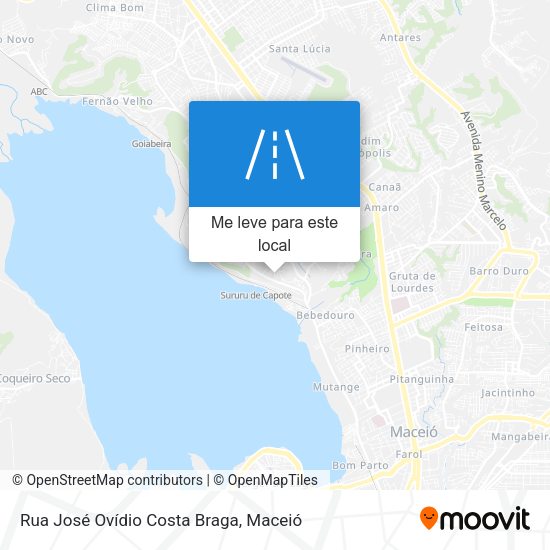 Rua José Ovídio Costa Braga mapa