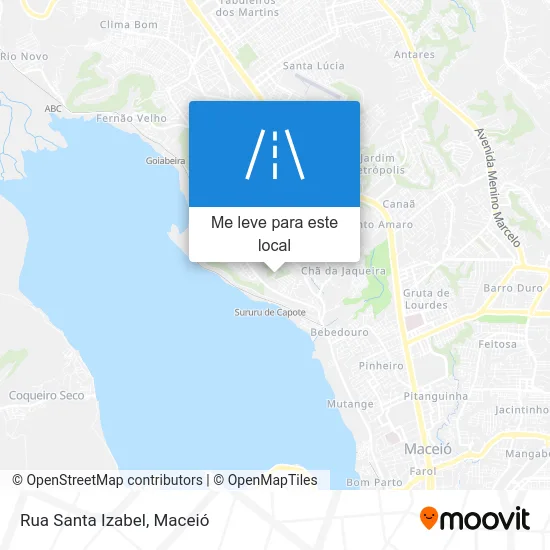 Rua Santa Izabel mapa
