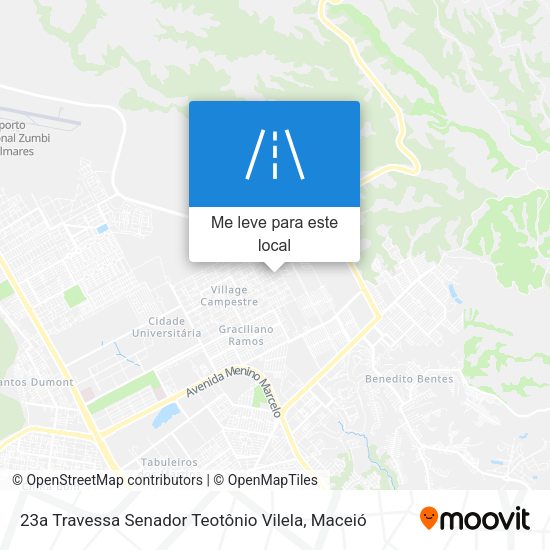 23a Travessa Senador Teotônio Vilela mapa