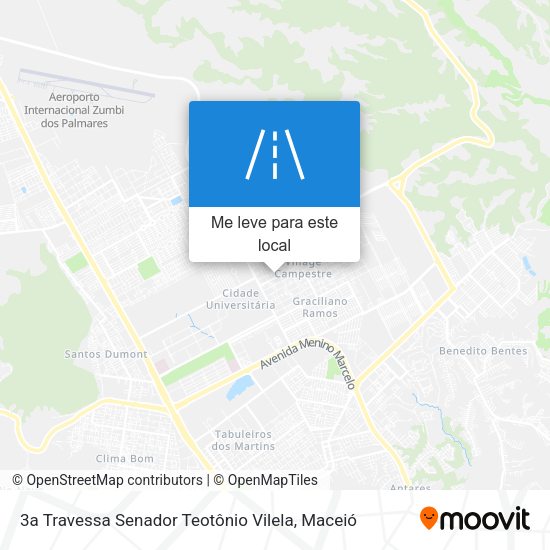 3a Travessa Senador Teotônio Vilela mapa
