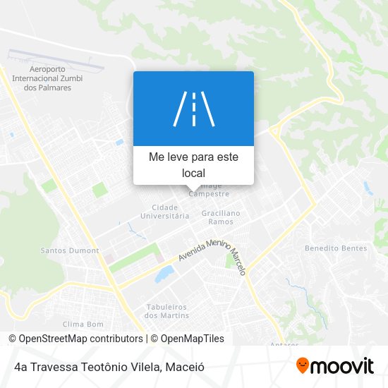 4a Travessa Teotônio Vilela mapa