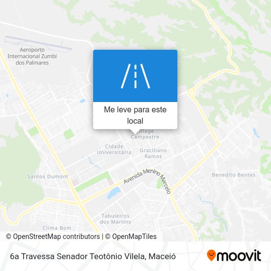 6a Travessa Senador Teotônio Vilela mapa