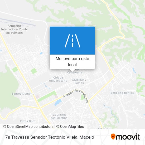 7a Travessa Senador Teotônio Vilela mapa
