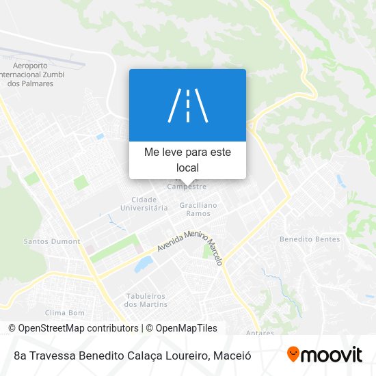 8a Travessa Benedito Calaça Loureiro mapa
