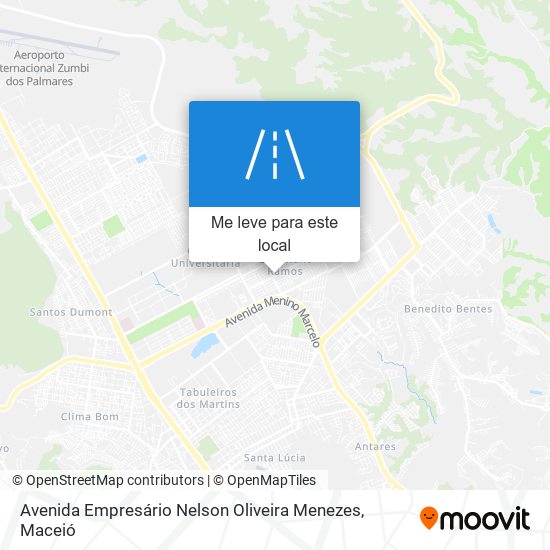 Avenida Empresário Nelson Oliveira Menezes mapa