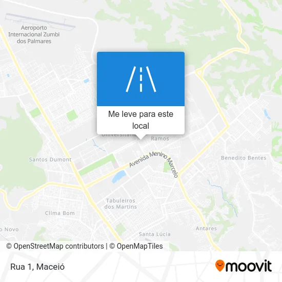 Rua 1 mapa