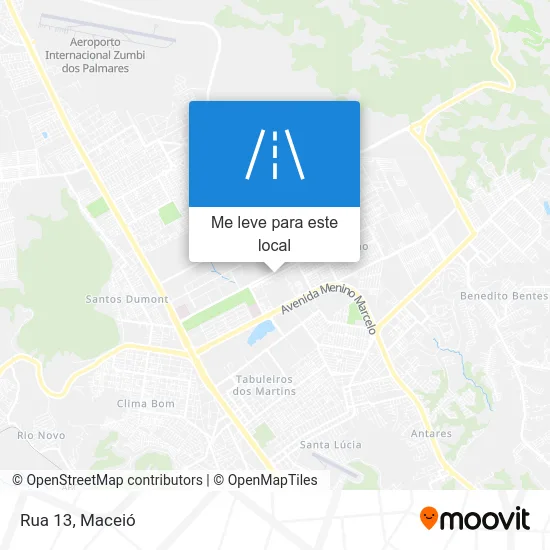 Rua 13 mapa