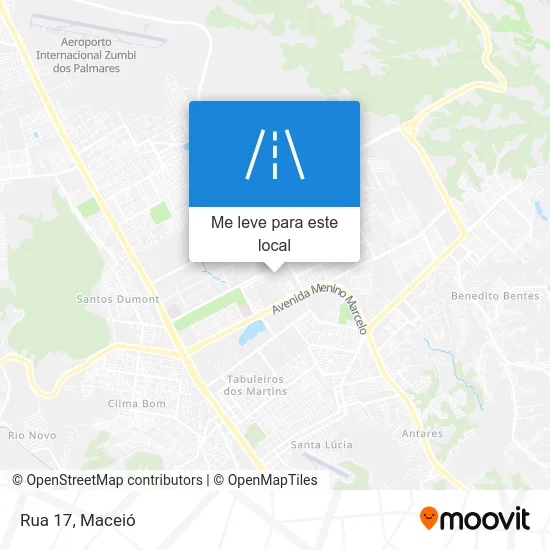 Rua 17 mapa