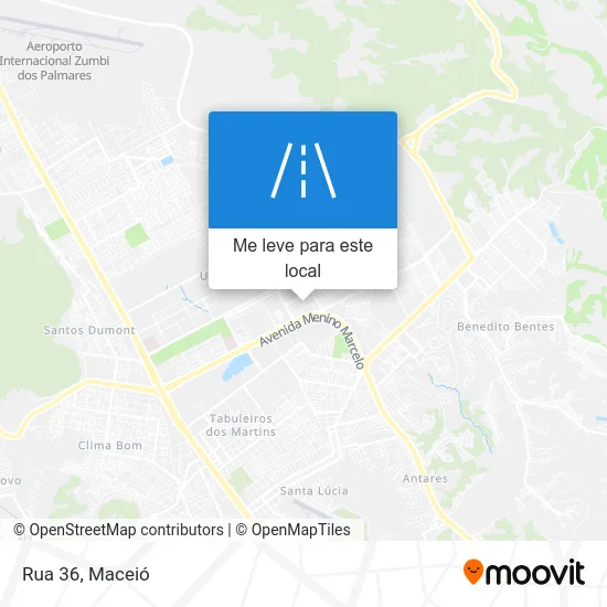 Rua 36 mapa