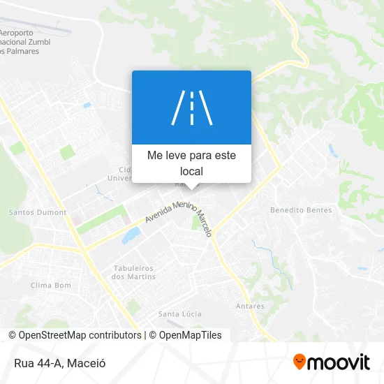 Rua 44-A mapa