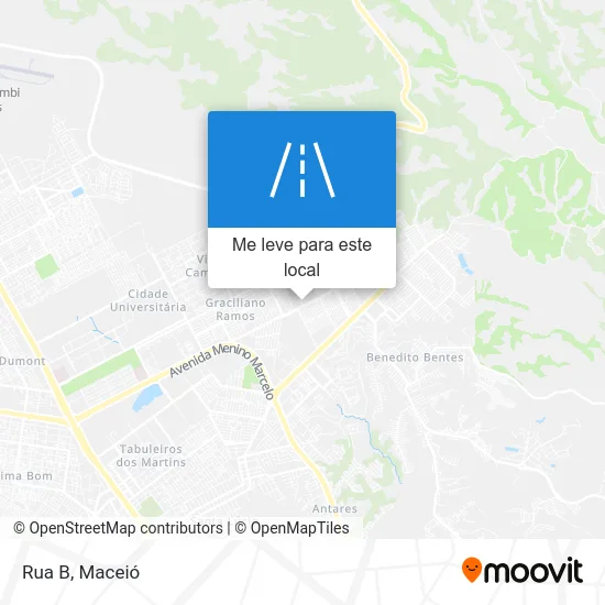 Rua B mapa