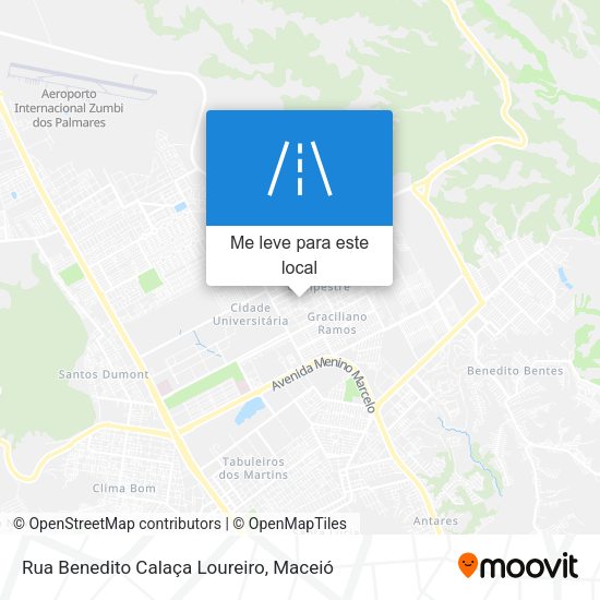 Rua Benedito Calaça Loureiro mapa