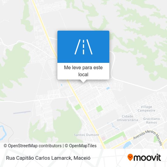 Rua Capitão Carlos Lamarck mapa