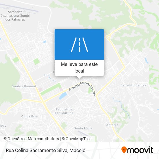 Rua Celina Sacramento Silva mapa