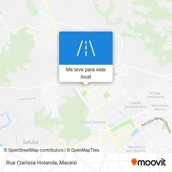 Rua Clarissa Holanda mapa
