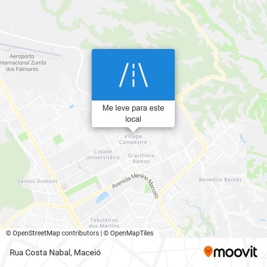 Rua Costa Nabal mapa