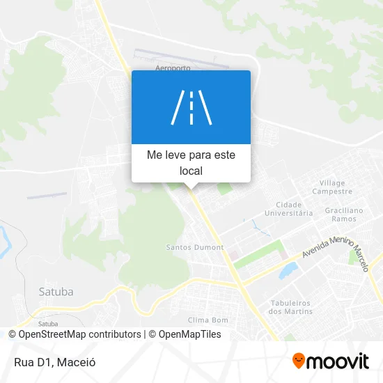 Rua D1 mapa