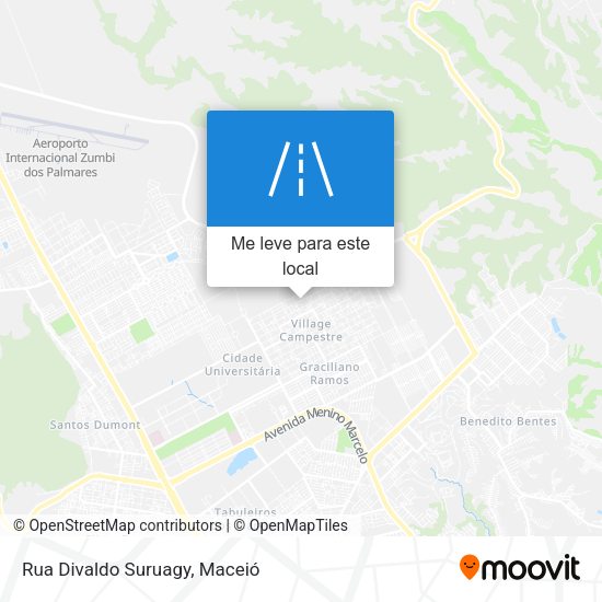 Rua Divaldo Suruagy mapa