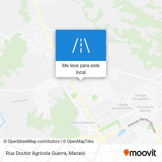 Rua Doutor Agrícola Guerra mapa