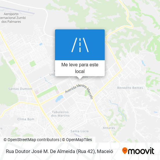 Rua Doutor José M. De Almeida (Rua 42) mapa