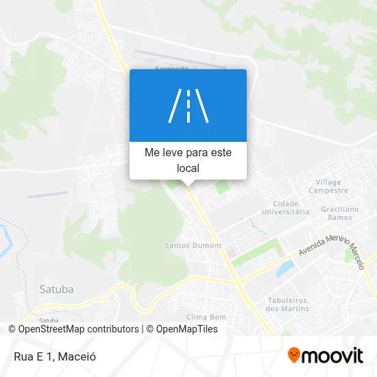 Rua E 1 mapa
