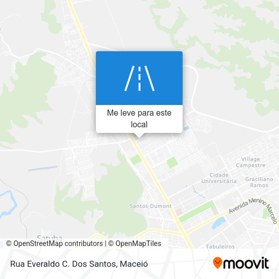 Rua Everaldo C. Dos Santos mapa