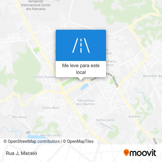 Rua J mapa
