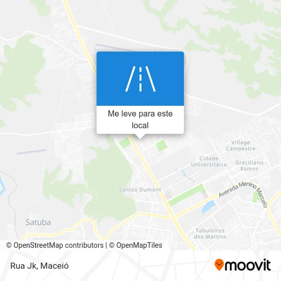 Rua Jk mapa