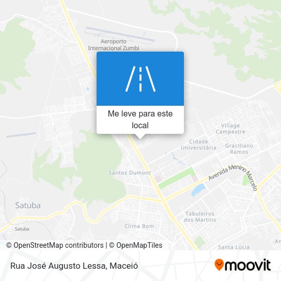 Rua José Augusto Lessa mapa