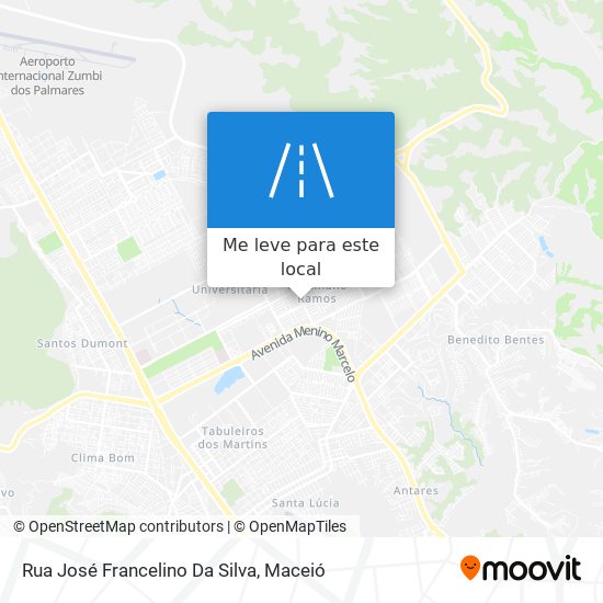 Rua José Francelino Da Silva mapa