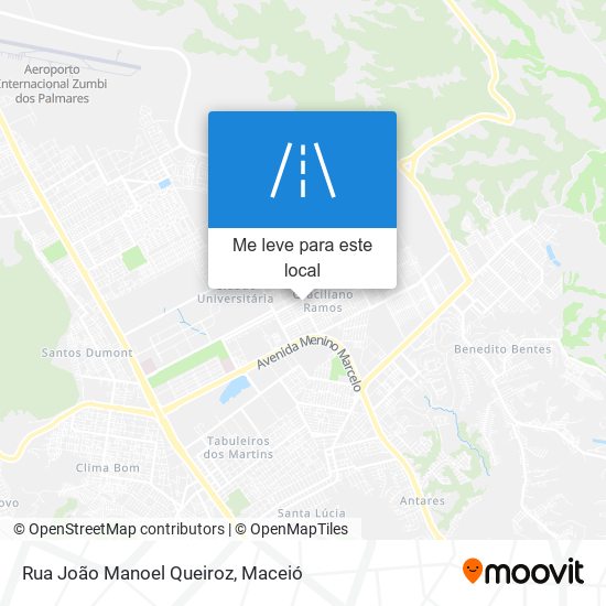 Rua João Manoel Queiroz mapa