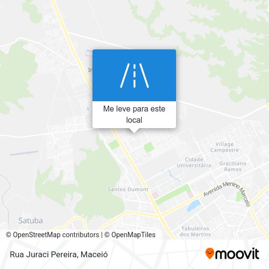 Rua Juraci Pereira mapa