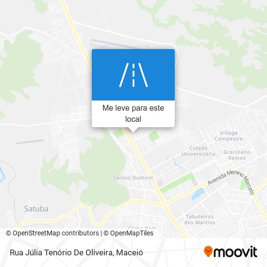 Rua Júlia Tenório De Oliveira mapa