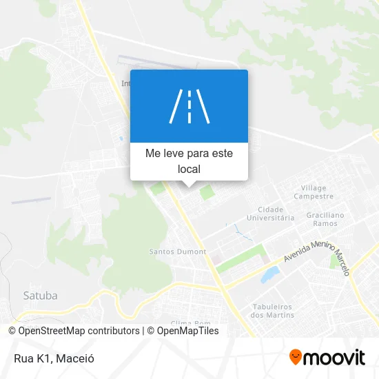 Rua K1 mapa